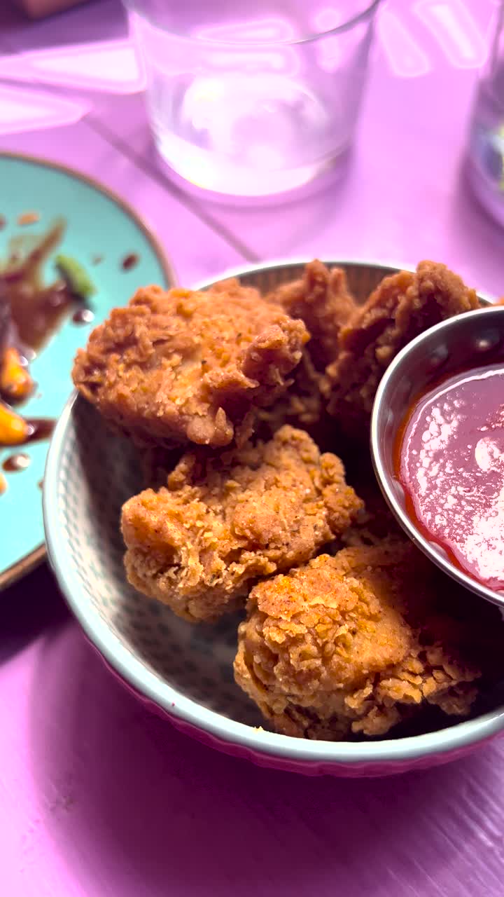 Plant Based Vegan Junk Food Dishes Cauliflower Wings Nuggets