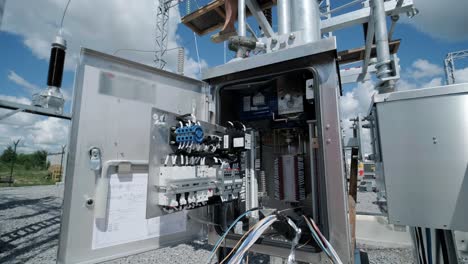 construction of a transformer substation