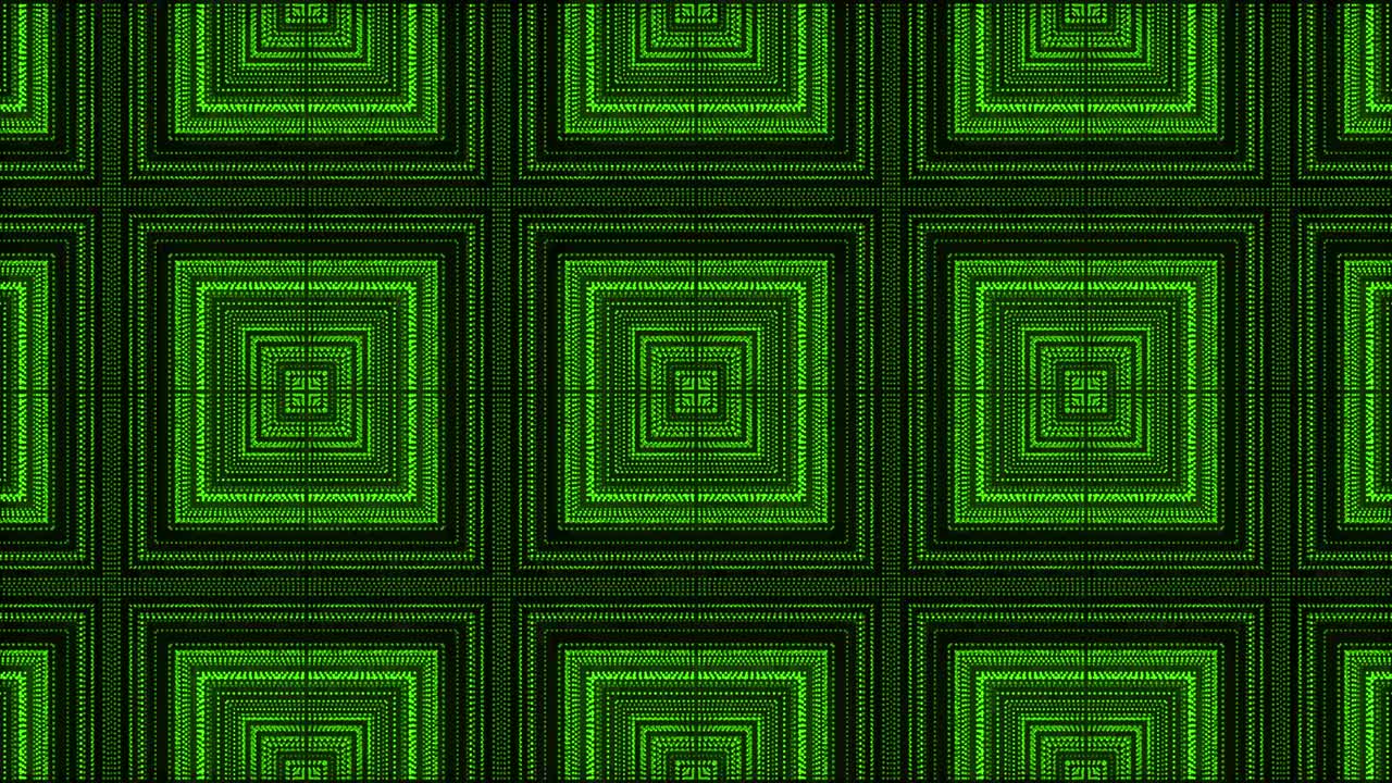 Green color Pattern gothic design animation motion graphics