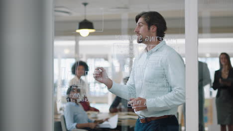 young-businessman-writing-on-glass-whiteboard-team-leader-training-colleagues-in-meeting-brainstorming-problem-solving-strategy-sharing-ideas-in-office-presentation-seminar-4k