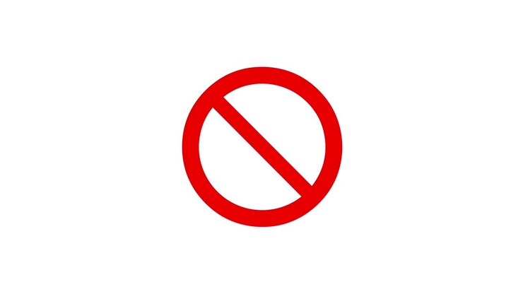 Forbidden sign