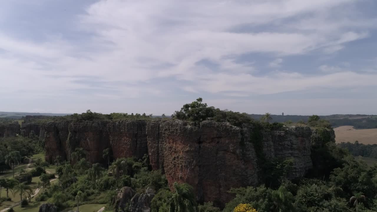 Landscape Brazil countryside sandstone rock formation