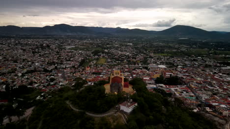 vie of unesco world heritage site xvi century monastery in puebla mexico