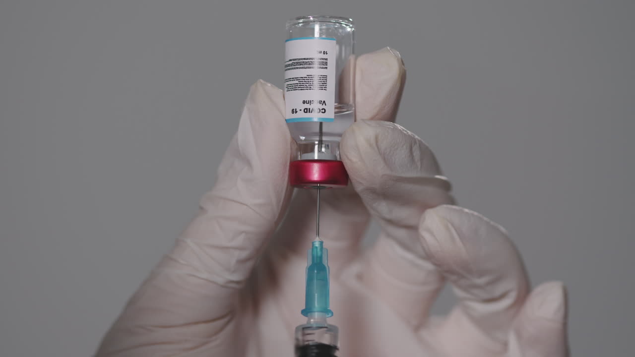 Syringe With Covid-19 Vaccine