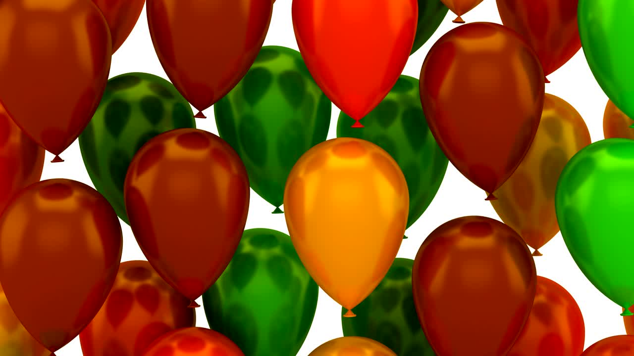 los globos que vuelan hacia arriba