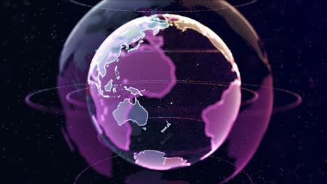 tecnología de red global con red social rodeada para el bucle de conexiones en todo el mundo.