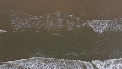 waves on north sea shore