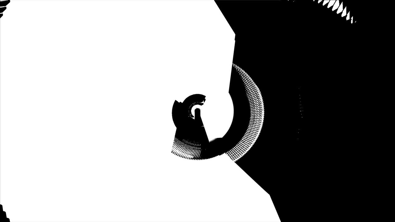 추상적인 배경 물리학적 기하학적 원형 터널