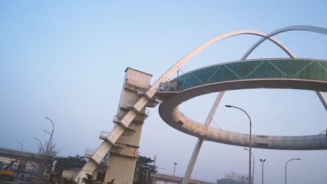 bangla gate or kolkata arch gate in new town of kolkata in west bengal india