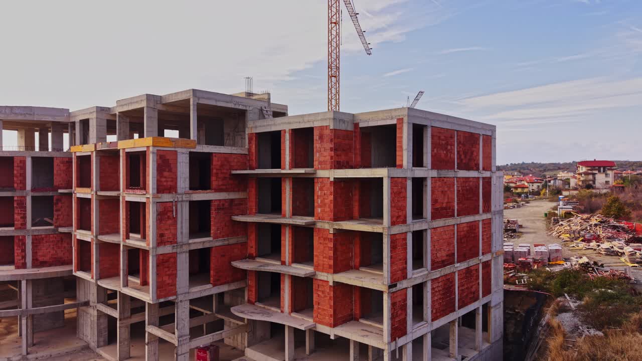 New construction site reveals urban development in Bulgaria