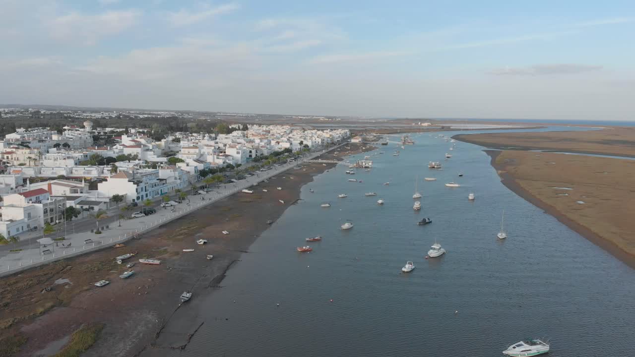 Aerial view of a beautiful fisherman village
