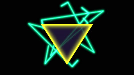 Abstract-neon-yellow-and-green-triangles-pattern