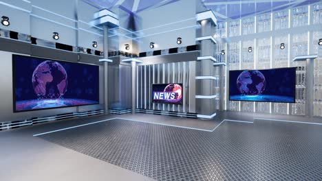 3d virtual tv studio news