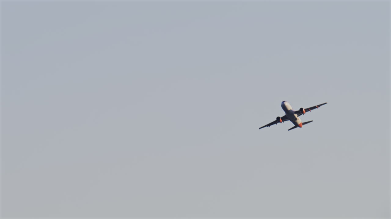 Distant view of an airplane plying in the sky