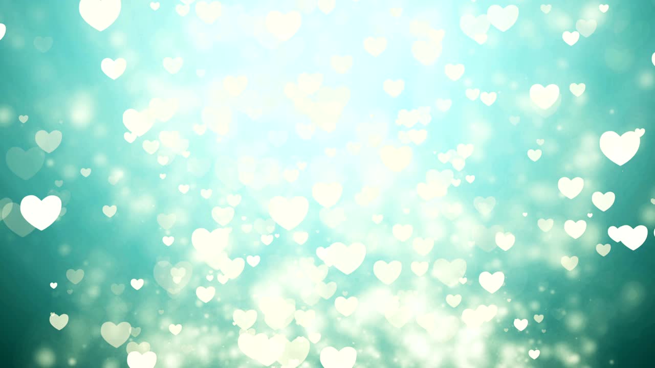 un bucle sin costuras, el día de san valentín un fondo abstracto con bucles, corazones voladores.