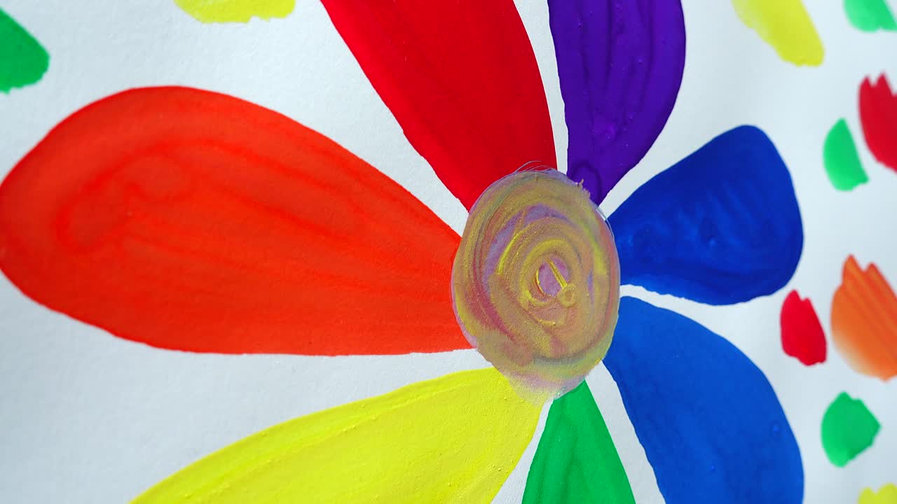 Dibujo abstracto de flores
