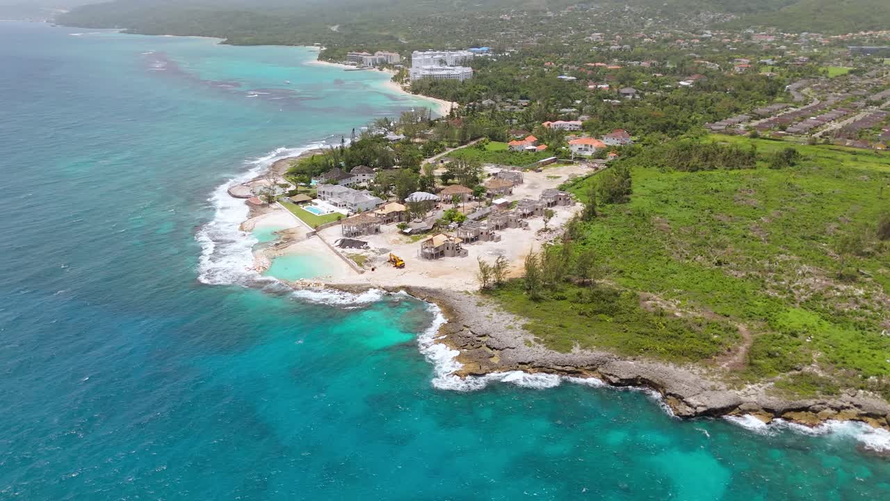 Huts In Jamaica On The Cliff Edge