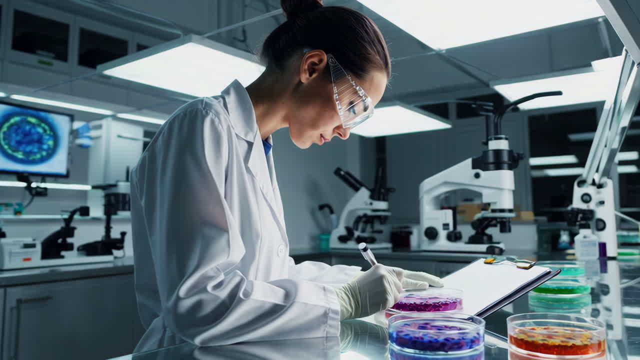 Scientist Working in a Laboratory