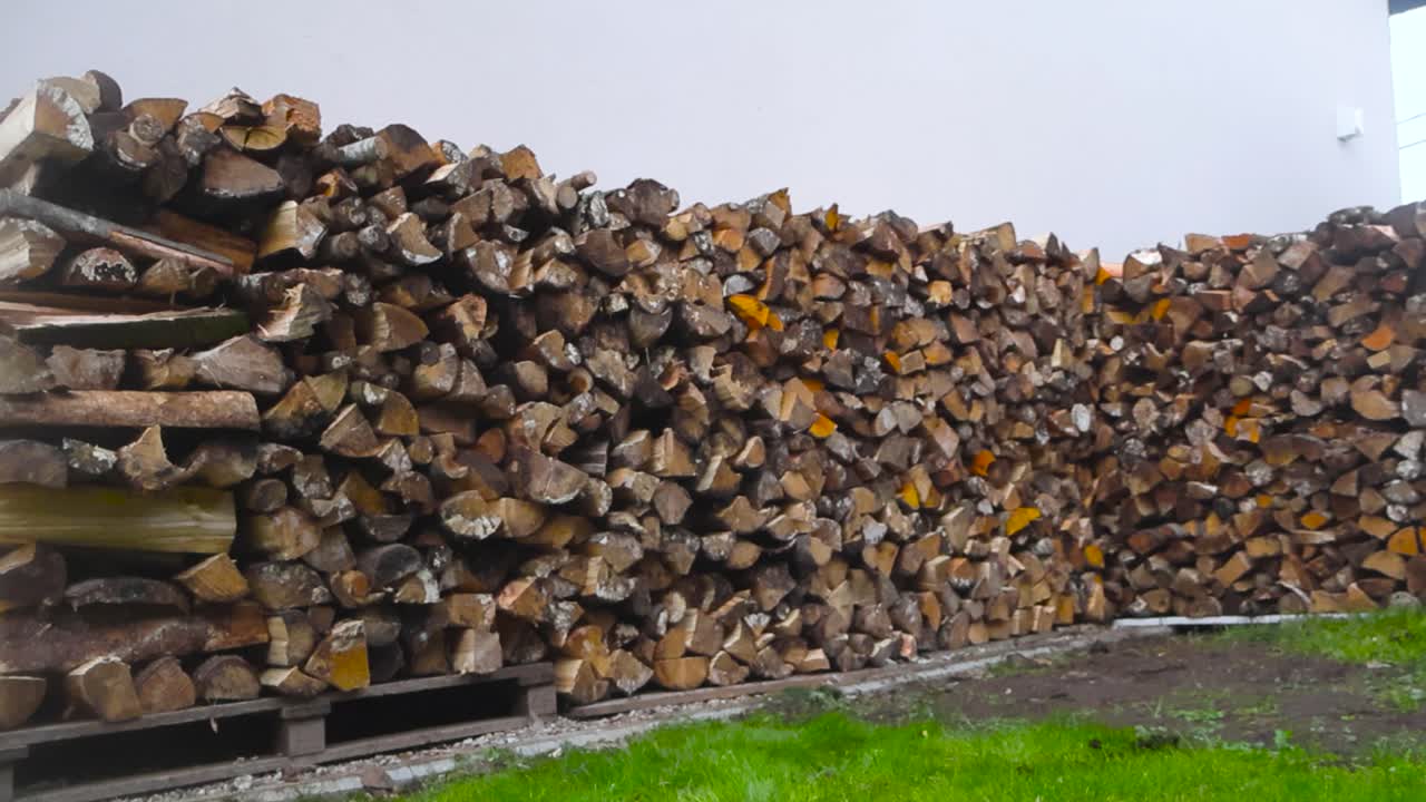 Large Stack of Firewood