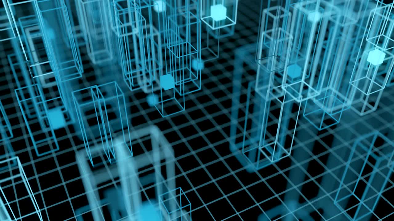 4K Cloud Computing Storage Concept.