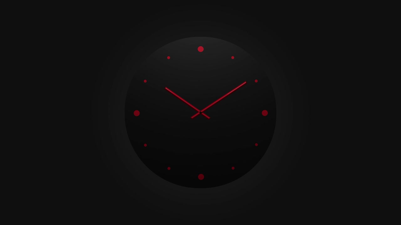 Orologio: Conto alla rovescia di 24 ore, Time-lapse ad alta velocità 4K HD