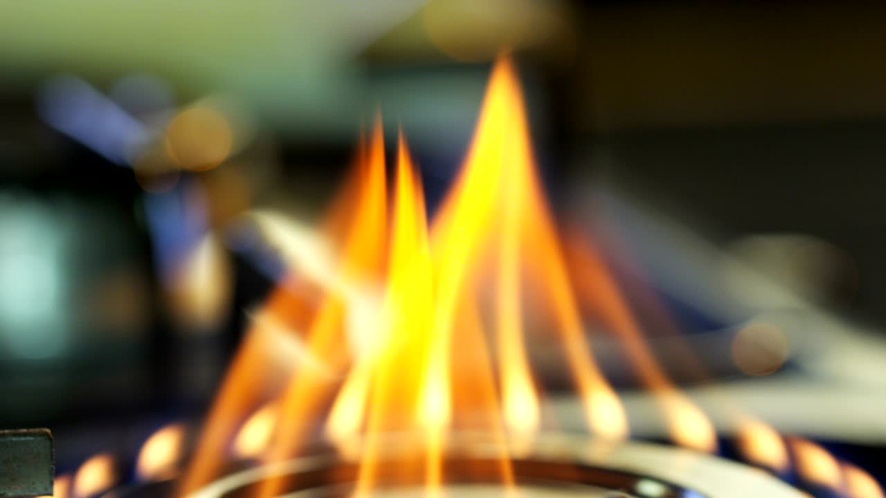 가스 스토브 불