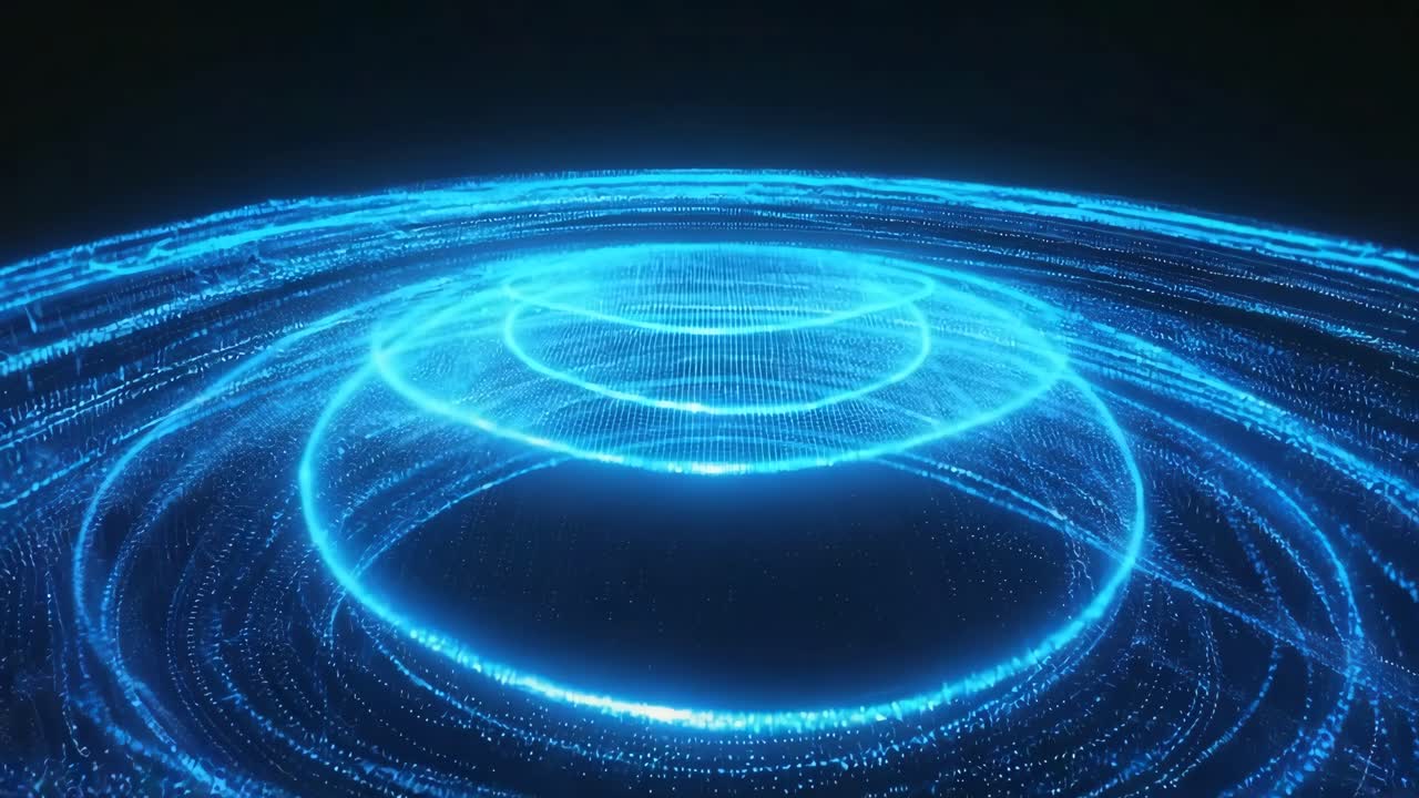 Abstract Digital Wave Sphere