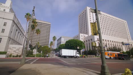 los angeles busy crossroads