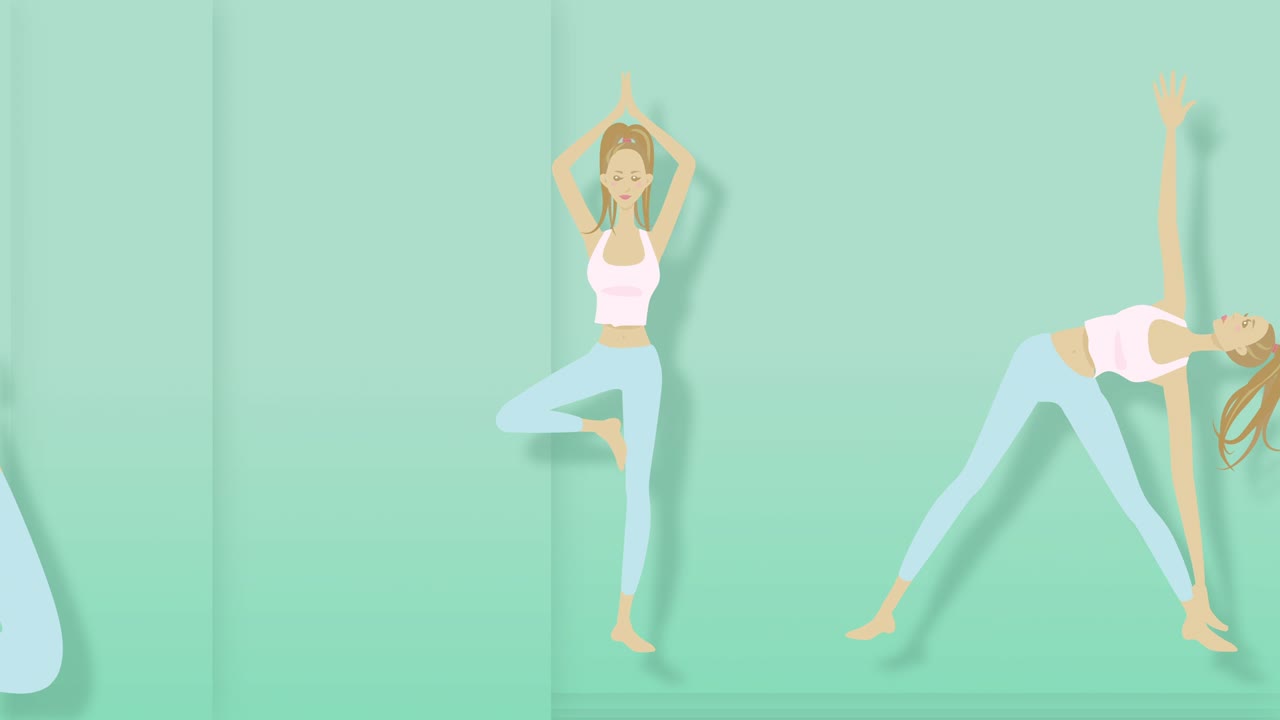 예쁜 요가 소녀 [루프]