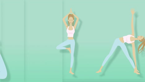 la chica bonita del yoga