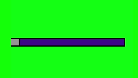 pantalla verde de carga de la barra de progreso