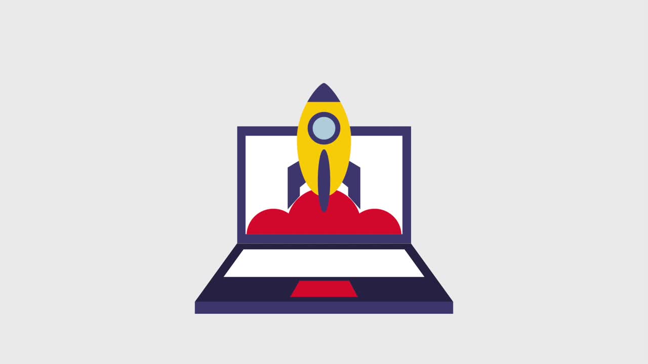 rocket flying icons