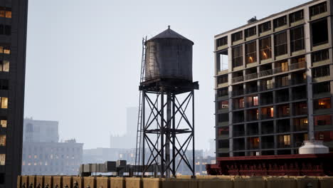 new york water tower tank detail