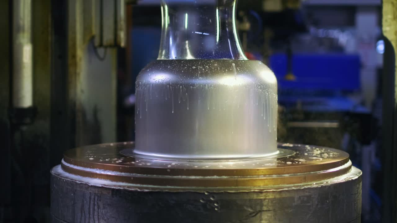 captura de un proceso de la industria de fabricación de ollas