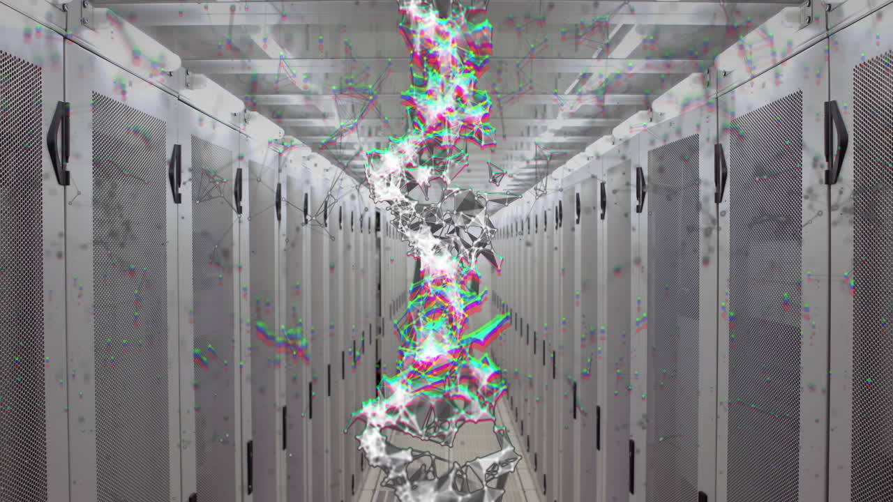 서버를 회전시키는 dna의 애니메이션