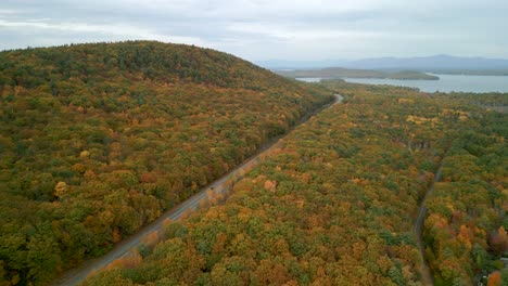 Aerial-drone-view-of-New-Hampshire's-Mount-Major