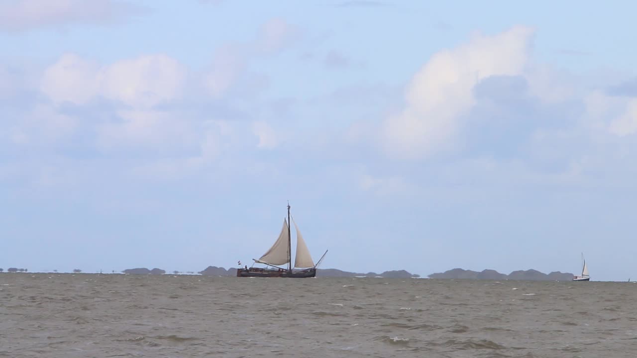 범선 wadden 바다 네덜란드