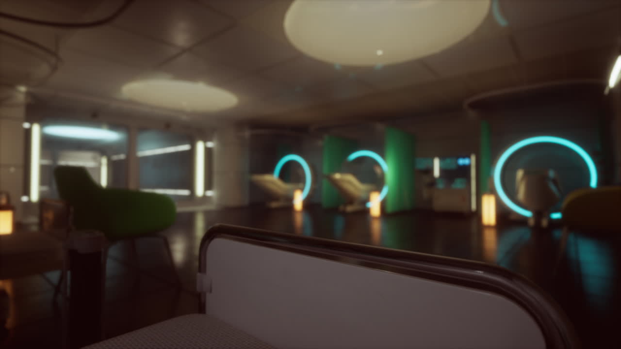 미래의 의료 시설 인테리어