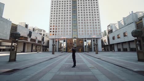 government building in a city square