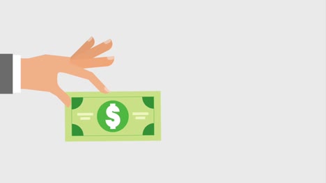 iconos de billetes de dinero