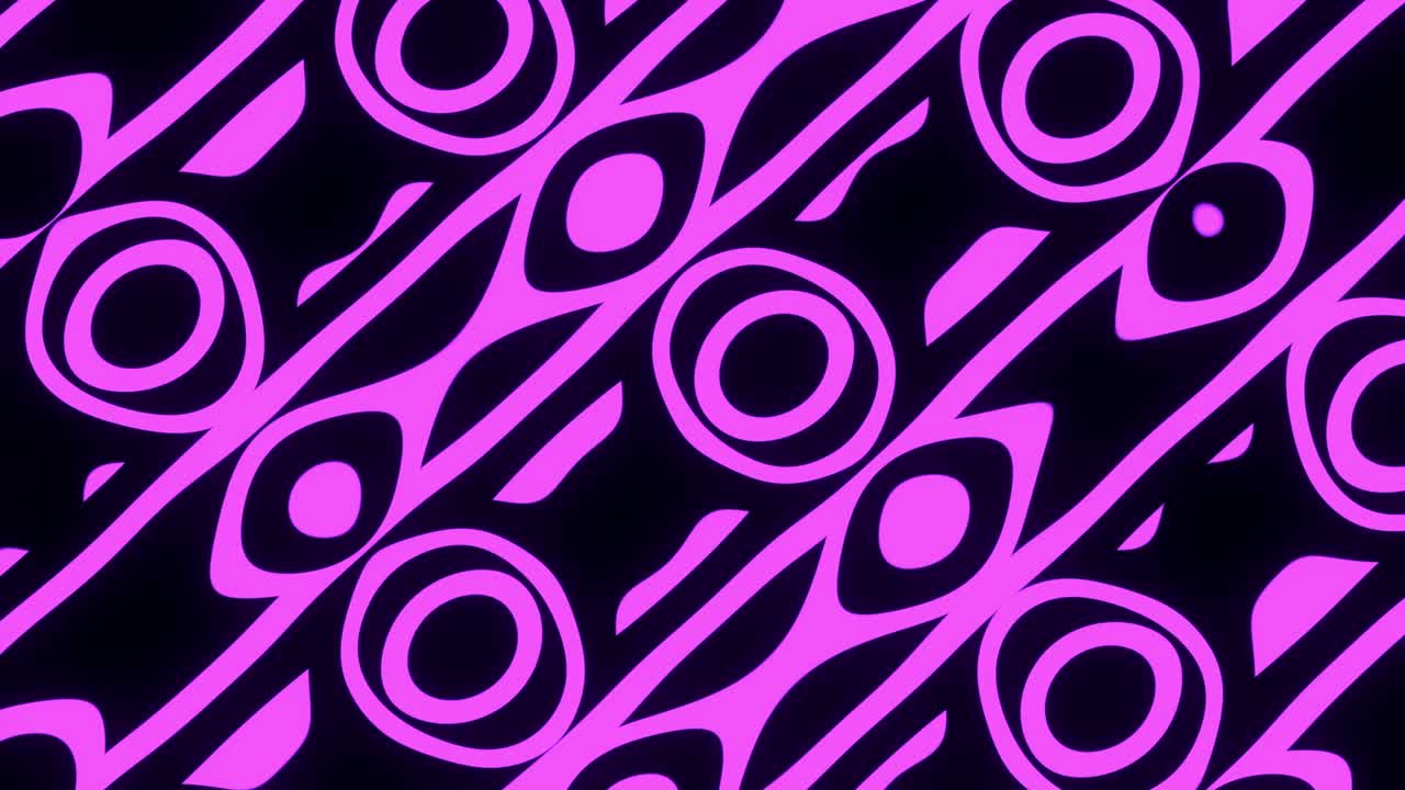 patrón geométrico abstracto con círculos púrpuras y negras