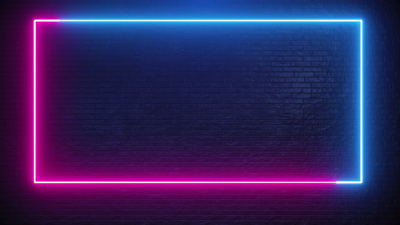 brick neon frame loop animación hermoso fondo de 10 bits