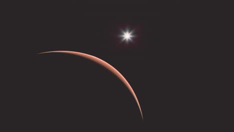 el increíble planeta rojo marte en el profundo espacio estelar