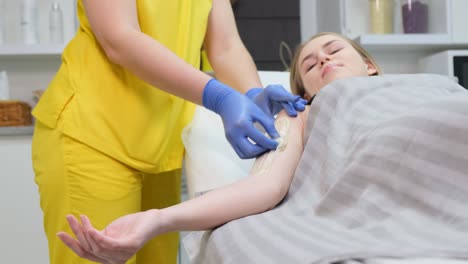 waxing treatment at a salon