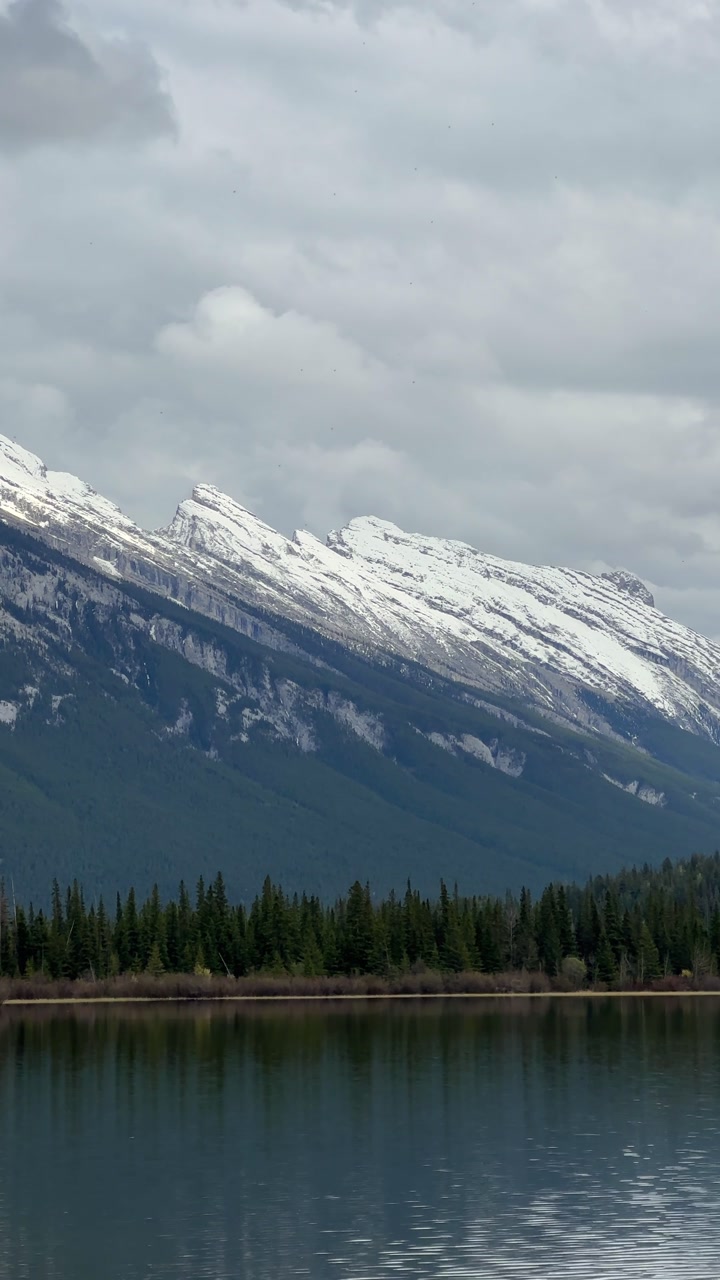 Mount Rundle view from Vermillion Lakes in Banff National Park, Canada