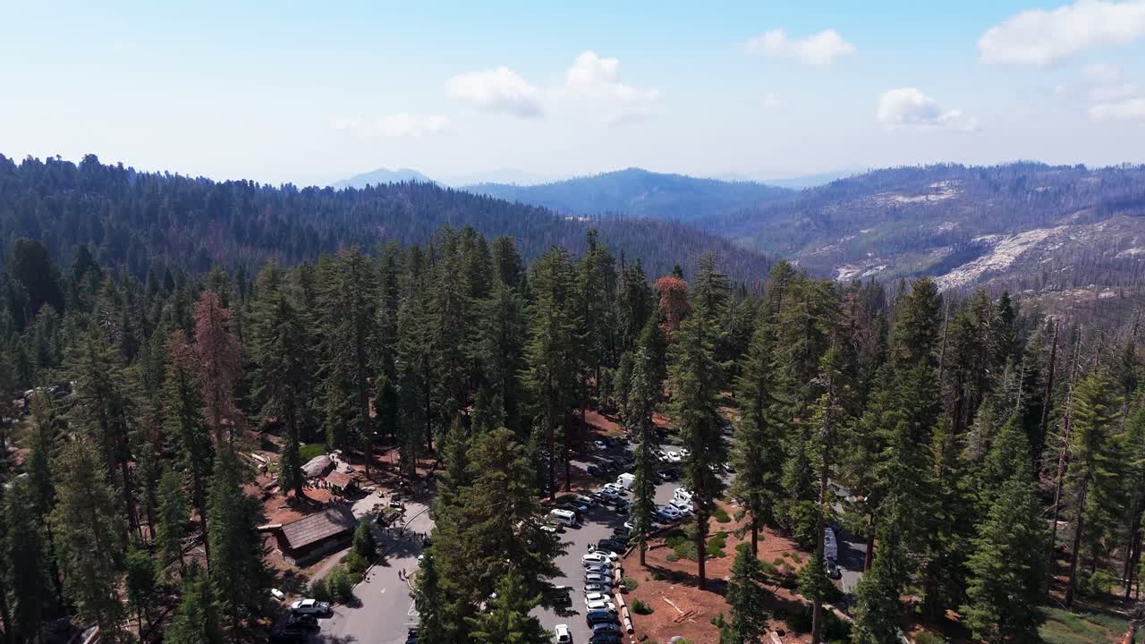 Drone shot of Sequoia National Park during daytime