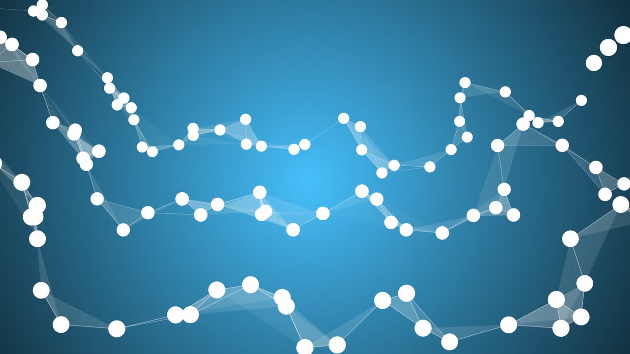 fondo azul con ondas de puntos con efecto de luz.