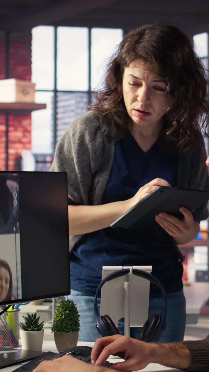 Vertical Video Editors team using videography software to create better content