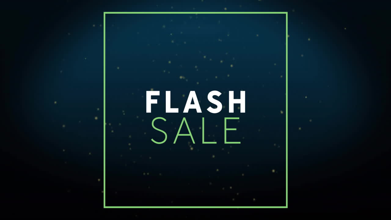 반이는 반점 배경 위에 플래시 판매 텍스트의 애니메이션