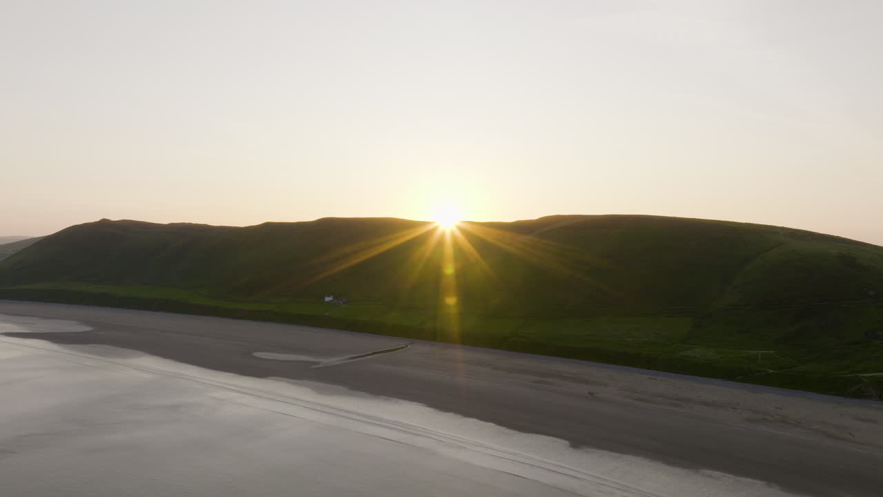 Sunset over a Coastal Mountain Range